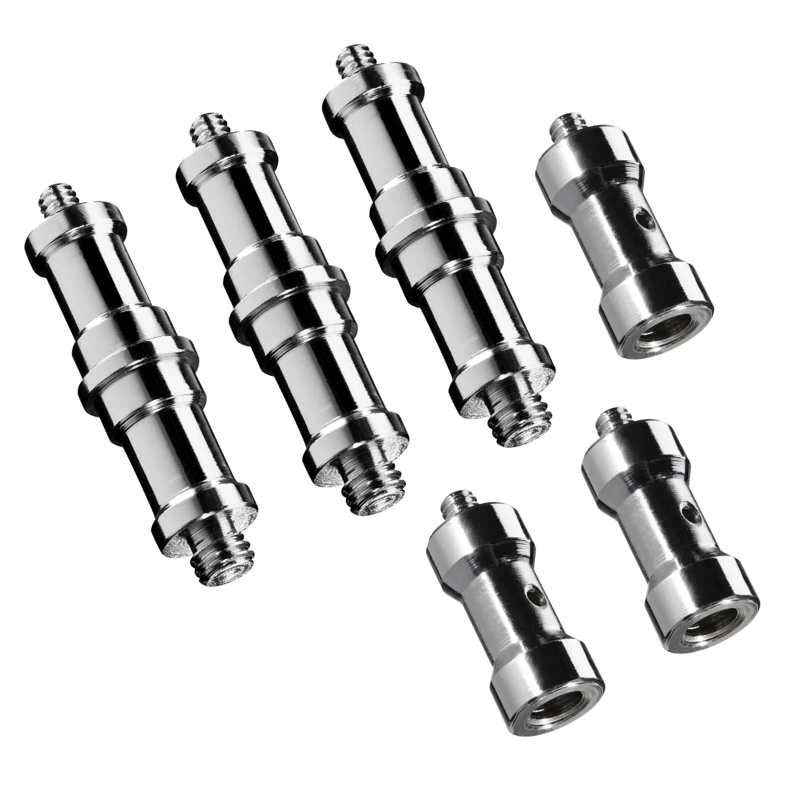 Walimex Set 3x Spigot Gewinde Adapter 3/8 Zoll bis 1/4 Zoll und 3x Spigot Gewinde Adapter 3/8 Zoll auf 1/4 Zoll– Gewindeadapter für Kamera Zubehör und Stativ – Fotostudio Fotoshootings Fotografie