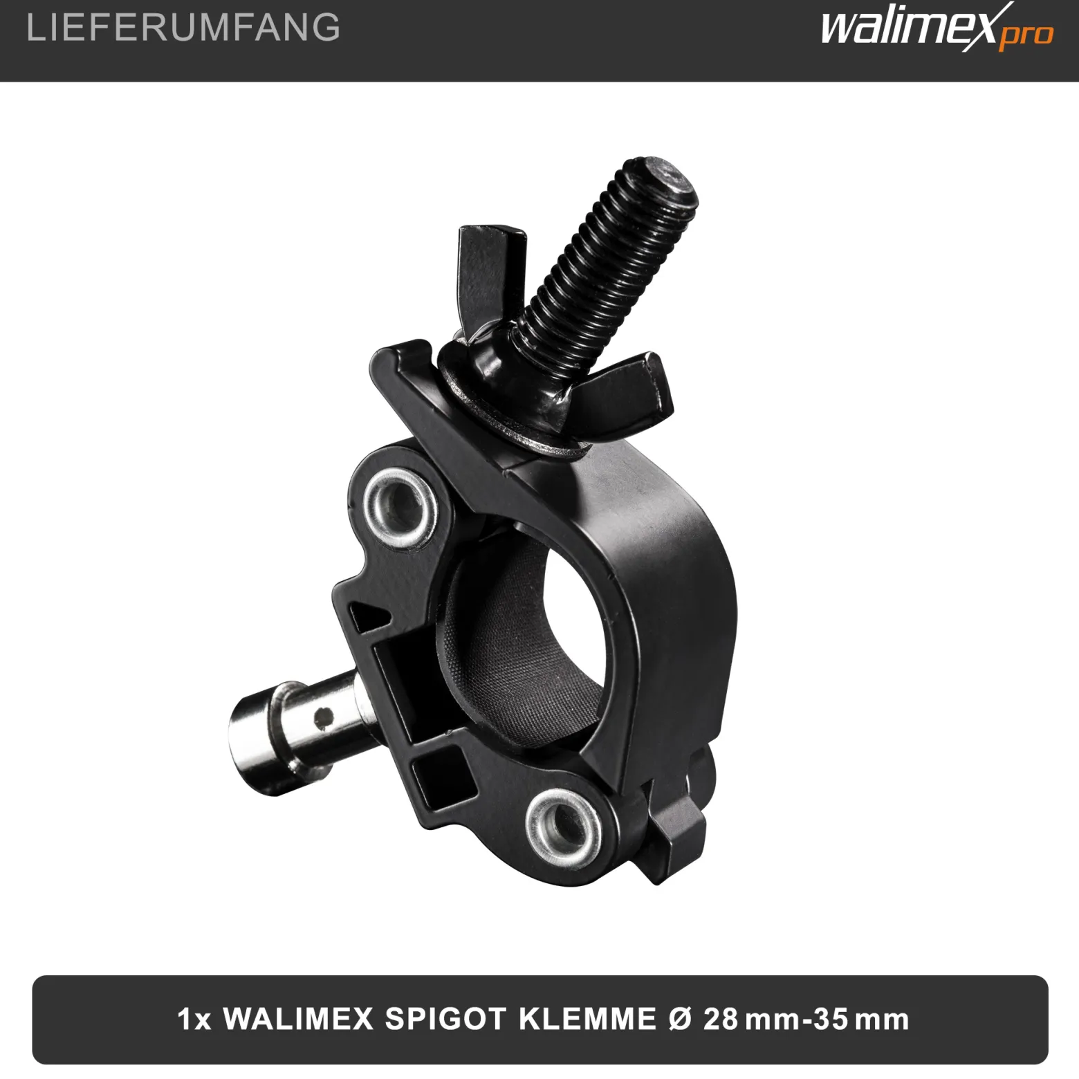 Walimex Spigot Klemme Ø28mm-35mm
