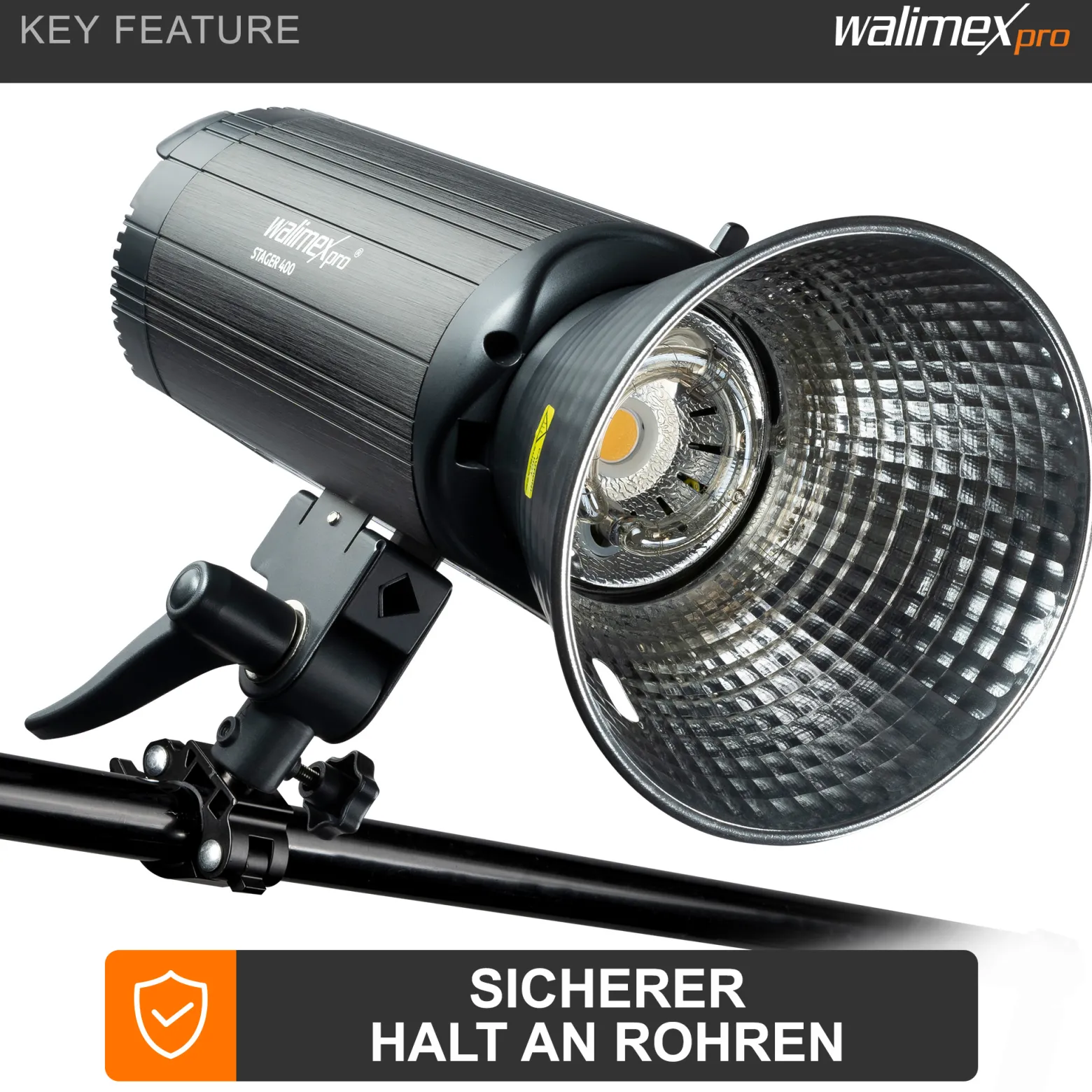Walimex Spigot Klemme Ø28mm-35mm