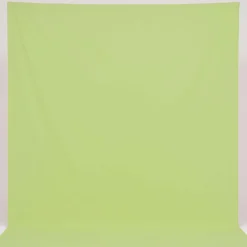 Walimex Stoffhintergrund Gelbgrün 2,85 x 6 m Stoffstärke ca. 140 g/m², Fotohintergrund aus Baumwolle, waschbar für Atelier und Studio