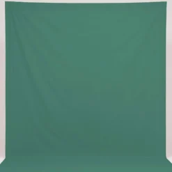 Walimex Stoffhintergrund Juwelgrün 2,85 x 6 m Stoffstärke ca. 140 g/m², Fotohintergrund aus Baumwolle, waschbar für Atelier und Studio