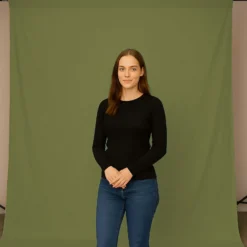 Walimex Stoffhintergrund Kaktus 2,85 x 6 m Stoffstärke ca. 140 g/m², Fotohintergrund aus Baumwolle, waschbar für Atelier und Studio