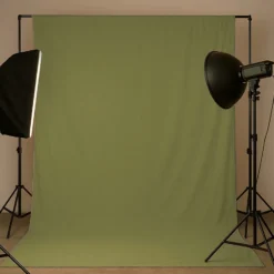 Walimex Stoffhintergrund Kaktus 2,85 x 6 m Stoffstärke ca. 140 g/m², Fotohintergrund aus Baumwolle, waschbar für Atelier und Studio