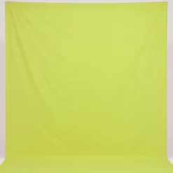 Walimex Stoffhintergrund Limone 2,85 x 6 m Stoffstärke ca. 140 g/m², Fotohintergrund aus Baumwolle, waschbar für Atelier und Studio