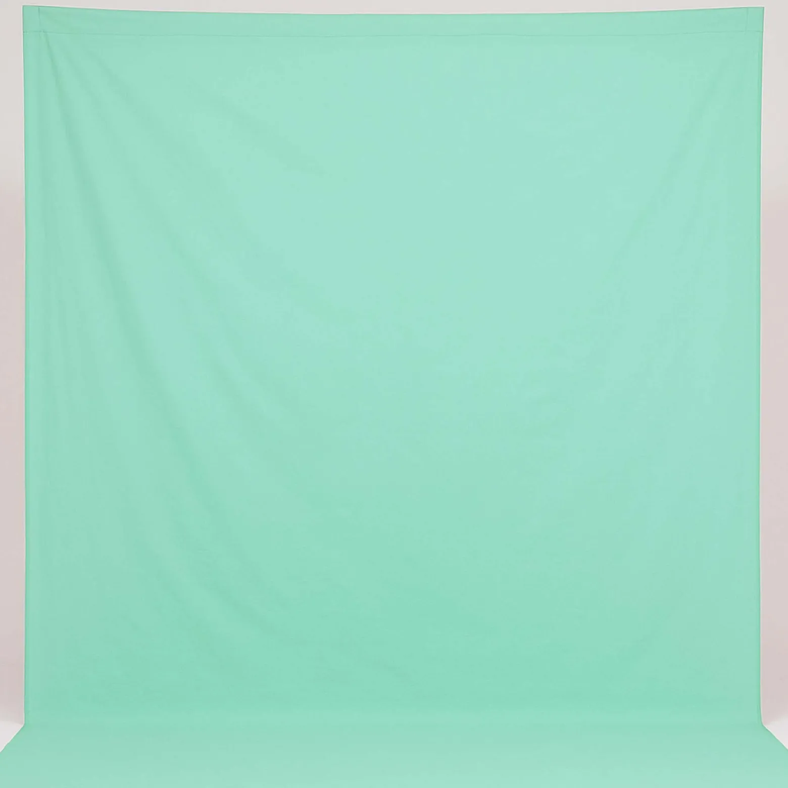 Walimex Stoffhintergrund Mintgrün 2,85 x 6 m Stoffstärke ca. 140 g/m², Fotohintergrund aus Baumwolle, waschbar für Atelier und Studio