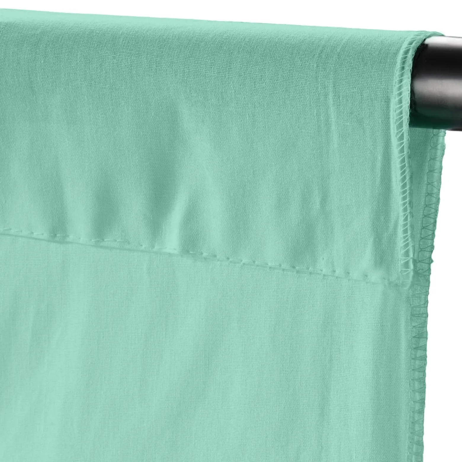 Walimex Stoffhintergrund Mintgrün 2,85 x 6 m Stoffstärke ca. 140 g/m², Fotohintergrund aus Baumwolle, waschbar für Atelier und Studio