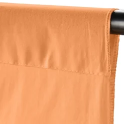 Walimex Stoffhintergrund Pfirsich 2,85 x 6 m Stoffstärke ca. 140 g/m², Fotohintergrund aus Baumwolle, waschbar für Atelier und Studio