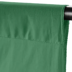 Walimex Stoffhintergrund Smaragd Grün 2,85 x 6 m Stoffstärke ca. 140 g/m², Fotohintergrund aus Baumwolle, waschbar für Atelier und Studio