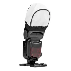 Walimex Universal Stoff Diffusor für Kompaktblitze, Diffusor Fotografie für Kamera Blitz bis 25 cm Umfang, hochwertiges Fotozubehör, weiche Ausleuchtung