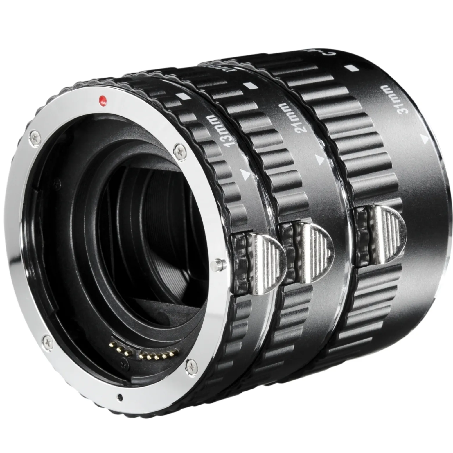 Walimex Zwischenringsatz kompatibel mit Canon EF AE 3 Makro-Zwischenringe 13 mm, 21 mm und 31 mm mit Autofokus