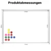 Whiteboard Magnettafel 70x50cm Mit Stiftablage und 12 Magnete Magnetpinnwand Präsentationstafel