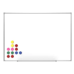 Whiteboard Magnettafel 70x50cm Mit Stiftablage und 12 Magnete Magnetpinnwand Präsentationstafel