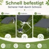 Wiltec Abdeckung für Freigehege als Sonnenschutz, 885 x 590 mm, aus Polyester, Abdeckplane für Kaninchenkäfig und Hasenstall
