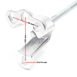 Wiltec Abzieher für Radlager und Radnaben mit Gleithammer, für 4-/5-Loch Radnabe, für Ø100-115 mm Radlager und Radbolzen bis M12