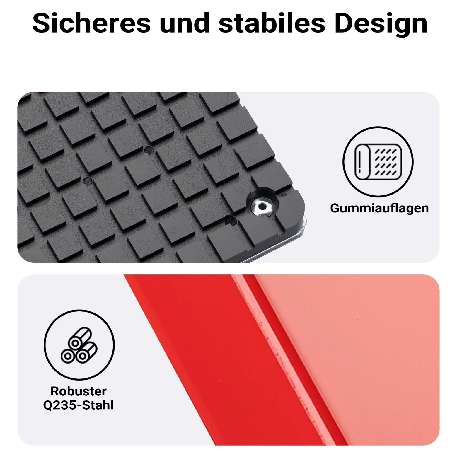 Wiltec Achstraverse Wagenheberbrücke 2000kg Querträger für Wagenheber Traverse mit Gummiauflagen