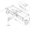 Wiltec Aerifizierer 90 cm für Aufsitzmäher, Rasenlüfter mit 7,6 cm Arbeitstiefe, Rasenbelüfter aus Stahl mit Kupplung für Rasentraktor