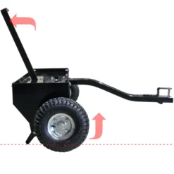 Wiltec Aerifizierer 90 cm für Aufsitzmäher, Rasenlüfter mit 7,6 cm Arbeitstiefe, Rasenbelüfter aus Stahl mit Kupplung für Rasentraktor