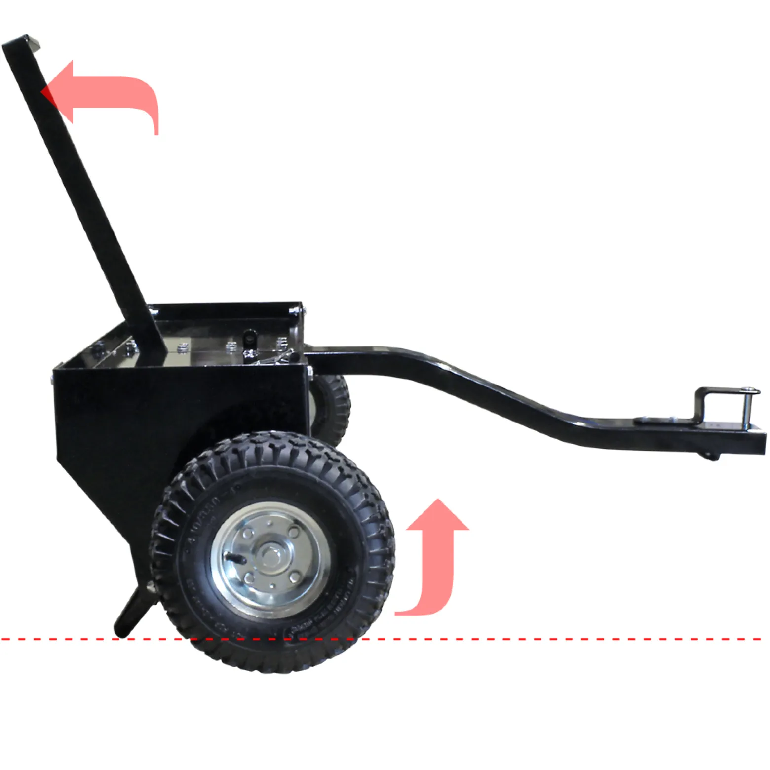 Wiltec Aerifizierer 90 cm für Aufsitzmäher, Rasenlüfter mit 7,6 cm Arbeitstiefe, Rasenbelüfter aus Stahl mit Kupplung für Rasentraktor