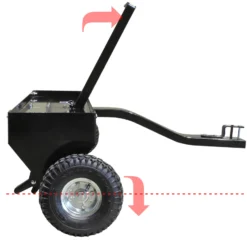 Wiltec Aerifizierer 90 cm für Aufsitzmäher, Rasenlüfter mit 7,6 cm Arbeitstiefe, Rasenbelüfter aus Stahl mit Kupplung für Rasentraktor