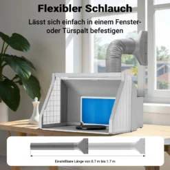 Wiltec Airbrush Absauganlage 9 m³/min, zur Absaugung von Farbe Farbnebel Sprühnebel Filter, mit LED Beleuchtung, Zweistufenschalter und Doppellüfter, Lackierkabine für Airbrush-Arbeiten