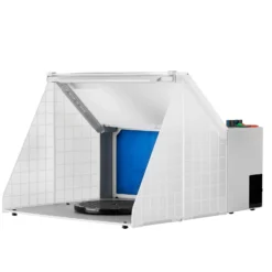 Wiltec Airbrush Absauganlage 4 m³/min, zur Absaugung von Farbe Farbnebel Sprühnebel Filter, mit LED Beleuchtung, Drehregler, regulierbar, Lackierkabine für Airbrush-Arbeiten