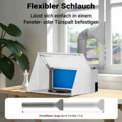 Wiltec Airbrush Absauganlage 4 m³/min, nur 47 dB, zur Absaugung von Farbe Farbnebel Sprühnebel, Filter erweiterbar, mit LED Beleuchtung, Lackierkabine für Airbrush-Arbeiten