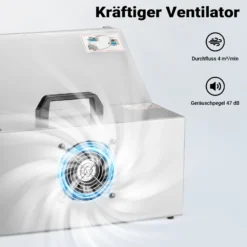 Wiltec Airbrush Absauganlage 4 m³/min, nur 47 dB, zur Absaugung von Farbe Farbnebel Sprühnebel, Filter erweiterbar,hochwertige Lackierkabine für Airbrush-Arbeiten
