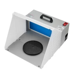 Wiltec Airbrush Absauganlage 4 m³/min, nur 47 dB, zur Absaugung von Farbe Farbnebel Sprühnebel, Filter erweiterbar,hochwertige Lackierkabine für Airbrush-Arbeiten