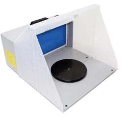 Wiltec Airbrush Absauganlage 3 m³/min, nur 52 dB, zur Absaugung von Farbe Farbnebel Sprühnebel, Filter erweiterbar, hochwertige Lackierkabine für Airbrush-Arbeiten