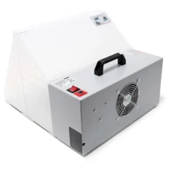 Wiltec Airbrush Absauganlage 3 m³/min, nur 52 dB, zur Absaugung von Farbe Farbnebel Sprühnebel, Filter erweiterbar, hochwertige Lackierkabine für Airbrush-Arbeiten