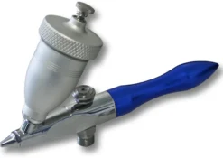 Wiltec Airbrush „Air Eraser“ Mini Sandstrahlpistole und Strahlmittel, 0,5 mm Düse, 15 ml Becher, Entfernung, Reinigung, Gravieren, Entrosten