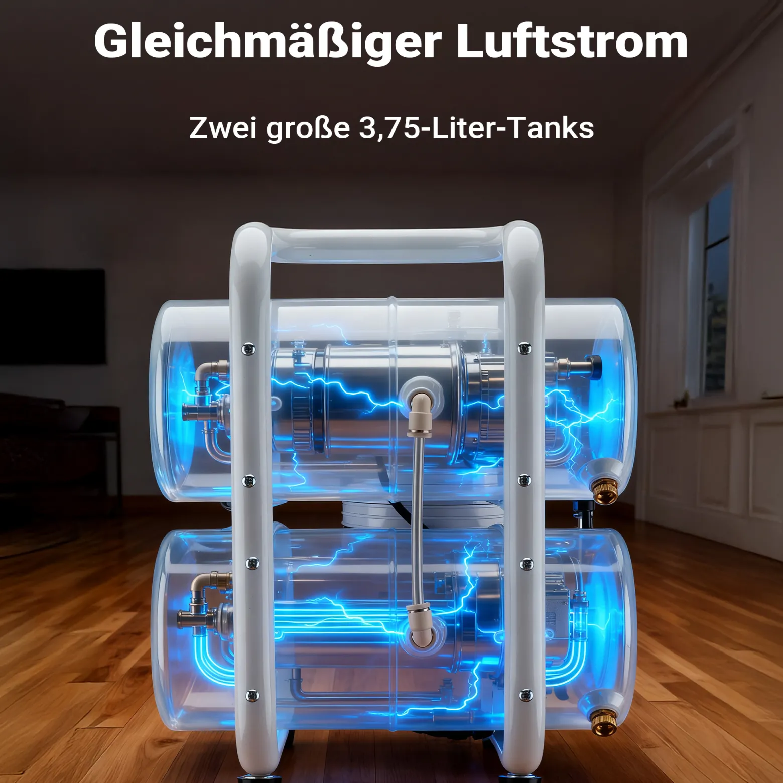 Wiltec Airbrush Kompressor AS06T 1/4 PS mit Zubehör, Kompressor für Airbrush-Pistole hohe Luftzufuhr 65-69 l/min, leistungsstarker Druckluftkompressor 3,2 bar, Luftkompressor für Airbrush-Design