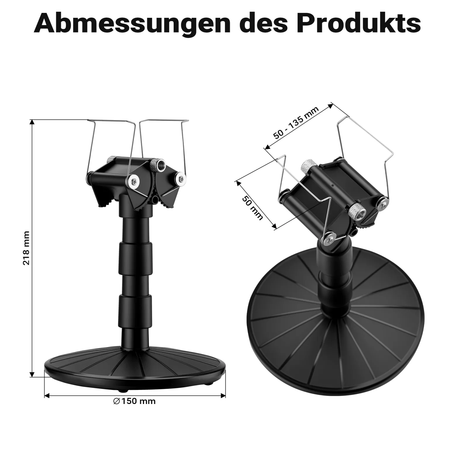 Wiltec Airbrush Lackierständer 150 x 150 x 218 mm, Ständer für Airbrush Design höhenverstellbar, Lackierzubehör für Modellbau, ideal für Lackierung