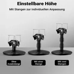 Wiltec Airbrush Lackierständer 150 x 150 x 218 mm, Ständer für Airbrush Design höhenverstellbar, Lackierzubehör für Modellbau, ideal für Lackierung