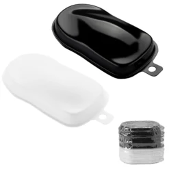 Wiltec Airbrush Lackierständer Set mit Drehteller, 20x Reinigungsbürste und 30x Folienmodell Speed Shapes