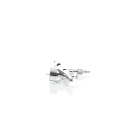 Wiltec Airbrush Pistole Typ 180 mit Double Action Funktion, Düse Ø 0,3 mm, 1 Farbbecher, Adapter für Modellbau, Nailart usw.