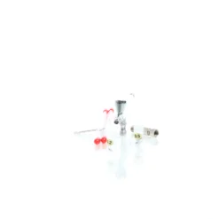 Wiltec Airbrush Pistole Typ 136T mit Double Action Funktion, Düse Ø 0,2-0,5 mm, 1 Farbbecher, Adapter für Modellbau, Nailart usw.