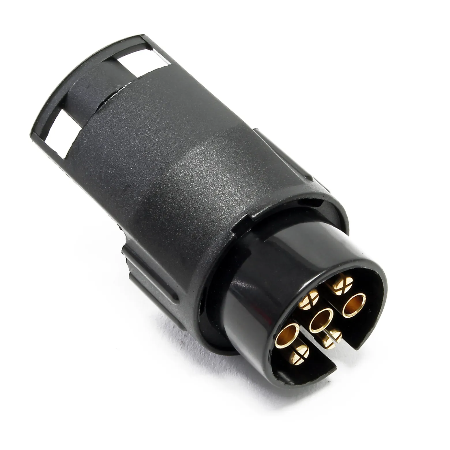 Wiltec Anhänger Adapter 7 auf 13 polig 12V, Kunststoff Adapter für PKW Anhänger, Anhängerkupplung Steckanschluss, Anhängersteckdose