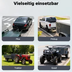 Wiltec Anhängerkupplung + Kupplungskugel 50 mm, Kombikupplung 260 x 140 mm und Kugelkopf bis 3,5 t für Rangierbetrieb