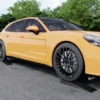 Wiltec Auffahrrampen extra flach 2 Stück aus Kunststoff bis 3 t Autorampe Pkw, Rampe Auto Kfz Rampe