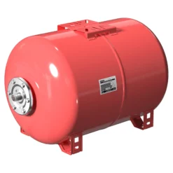 Wiltec Ausdehnungsgefäß 100 Liter, horizontaler Membrankessel für Hauswasserwerke und Druckerhöhungsanlagen mit EPDM Membran