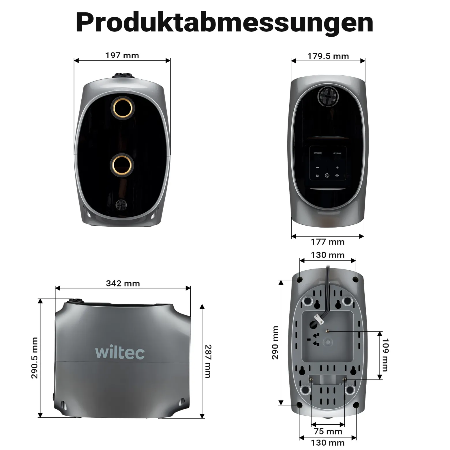 Wiltec automatische Magnetkreiselpumpe 750 W