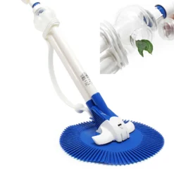 Wiltec automatischer Poolreiniger inkl. 12 Schläuchen Poolsauger Pool Bodensauger Oberflächensauger