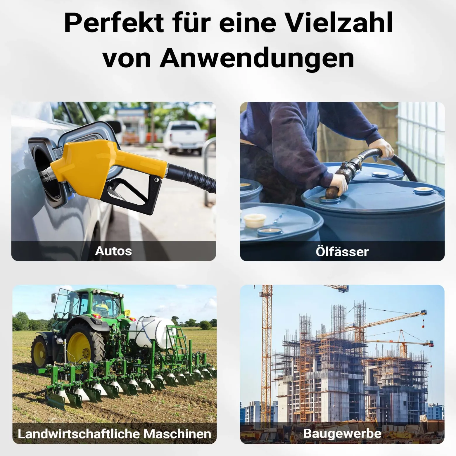 Wiltec Automatische Zapfpistole für Heizöl und Diesel 24mm (3/4 Zoll) DN20 120l/min Modell 4007