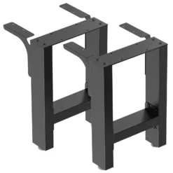 Wiltec Bankkufen aus Stahl 2er Set Vierkantrohren 30x43 cm schwarz pulverbeschichtet Bankgestell Bankbeine Tischbeine Tischgestell