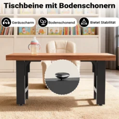 Wiltec Bankkufen aus Stahl 2er Set Vierkantrohren 30x43 cm schwarz pulverbeschichtet Bankgestell Bankbeine Tischbeine Tischgestell