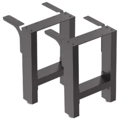 Wiltec Bankkufen aus Stahl 2er Set Vierkantrohren 40x43 cm schwarz pulverbeschichtet Bankgestell Bankbeine Tischbeine Tischgestell