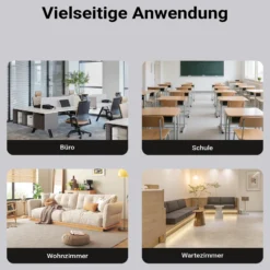 Wiltec Beamerhalterung 20kg universelle Projektorhalterung Decke und Wand 43-65cm schwenkbar drehbar