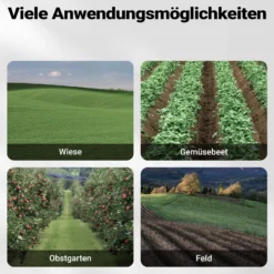 Wiltec Benzin Bodenhacke 60 cm Arbeitsbreite, Gartenhacke mit Motor 144 ccm, Motorhacke 6 Klingen, Bodenfräse mit Antrieb Euro 5, robuste Gartenfräse