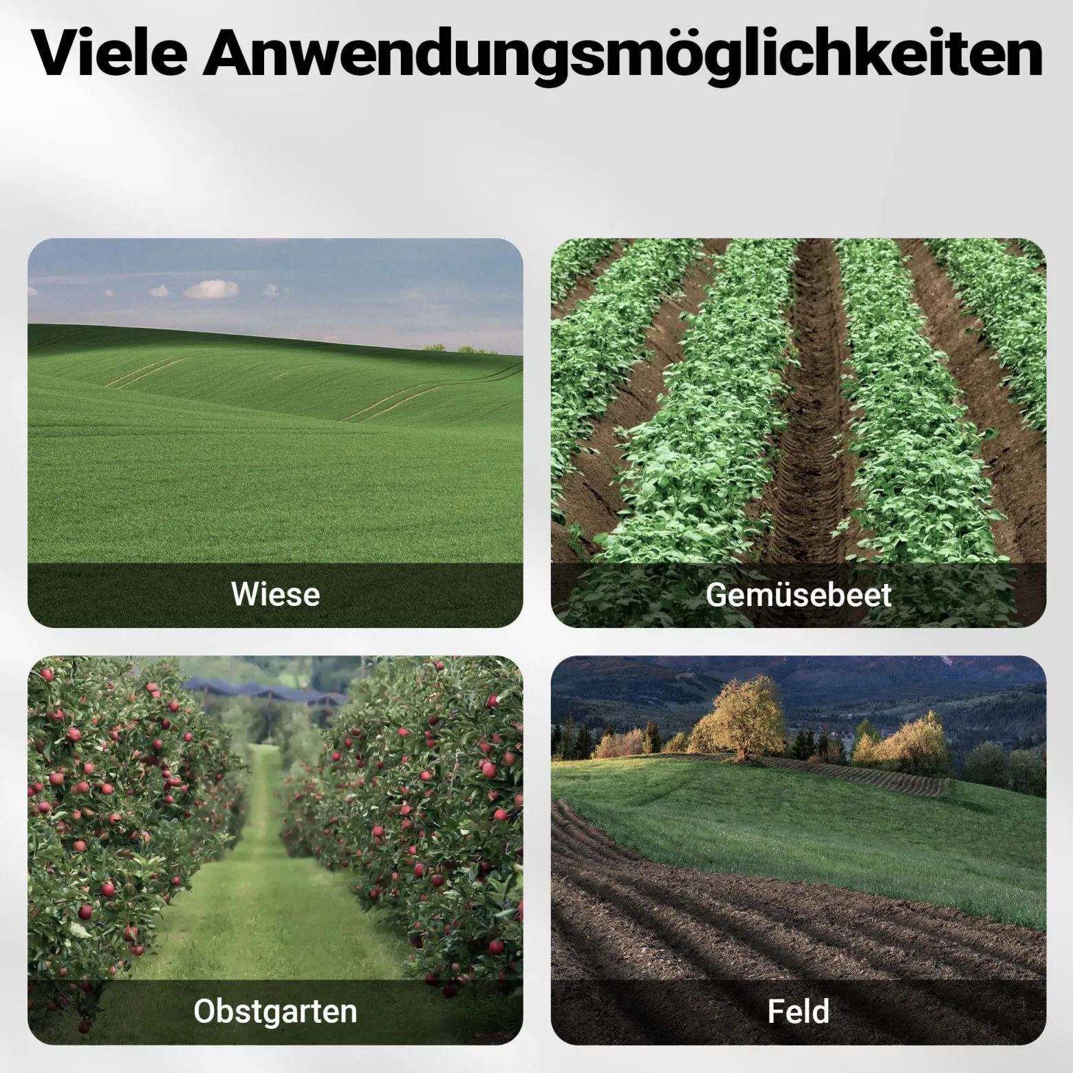 Wiltec Benzin Bodenhacke 60 cm Arbeitsbreite, Gartenhacke mit Motor 144 ccm, Motorhacke 6 Klingen, Bodenfräse mit Antrieb Euro 5, robuste Gartenfräse
